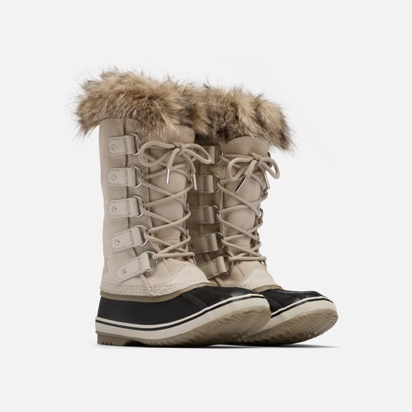 NIB Sorel Joan of Arctic Boots Fawn Omega Taupe Sz 6 - Picture 2 of 10